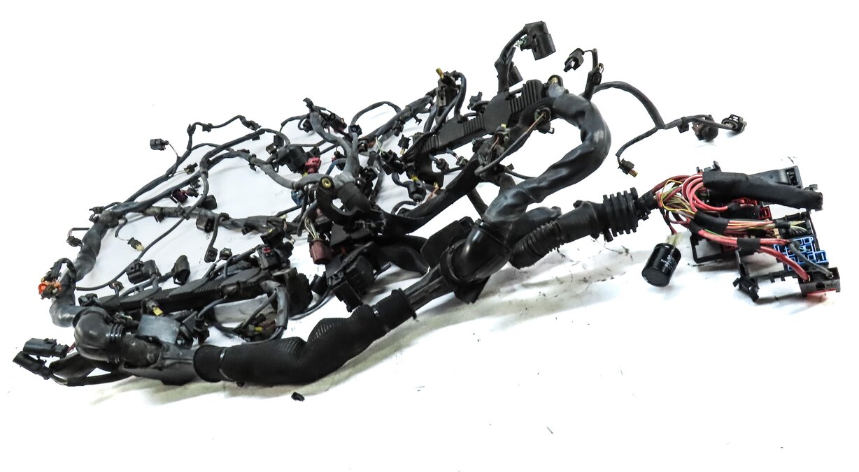 Thumbnail 2: 2014 AUDI A8 (D4 4H) 4.0L TURBO CEUA ENGINE WIRE WIRING HARNESS LOOM