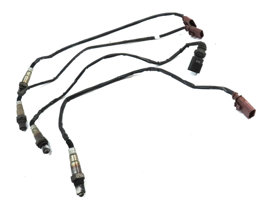 Thumbnail 3: 2014 AUDI A8 (D4 4H) 4.0L TURBO CEUA ENGINE PRE POST CAT O2 OXYGEN SENSOR SET 4