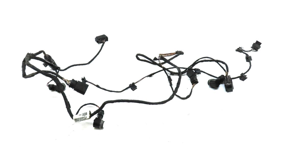 Thumbnail 2: 2014 AUDI A8 (D4 4H) REAR PARK ASSIST PDC SENSOR SET 4 (WHITE) w/ WIRING HARNESS