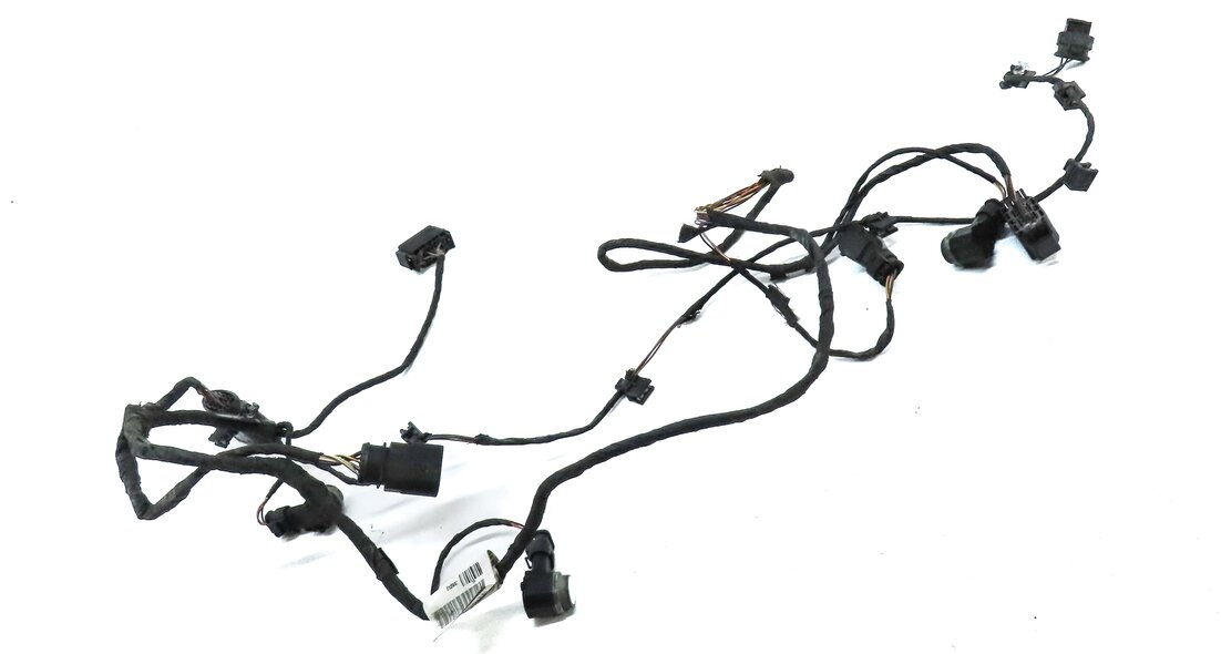 Thumbnail 3: 2014 AUDI A8 (D4 4H) REAR PARK ASSIST PDC SENSOR SET 4 (WHITE) w/ WIRING HARNESS