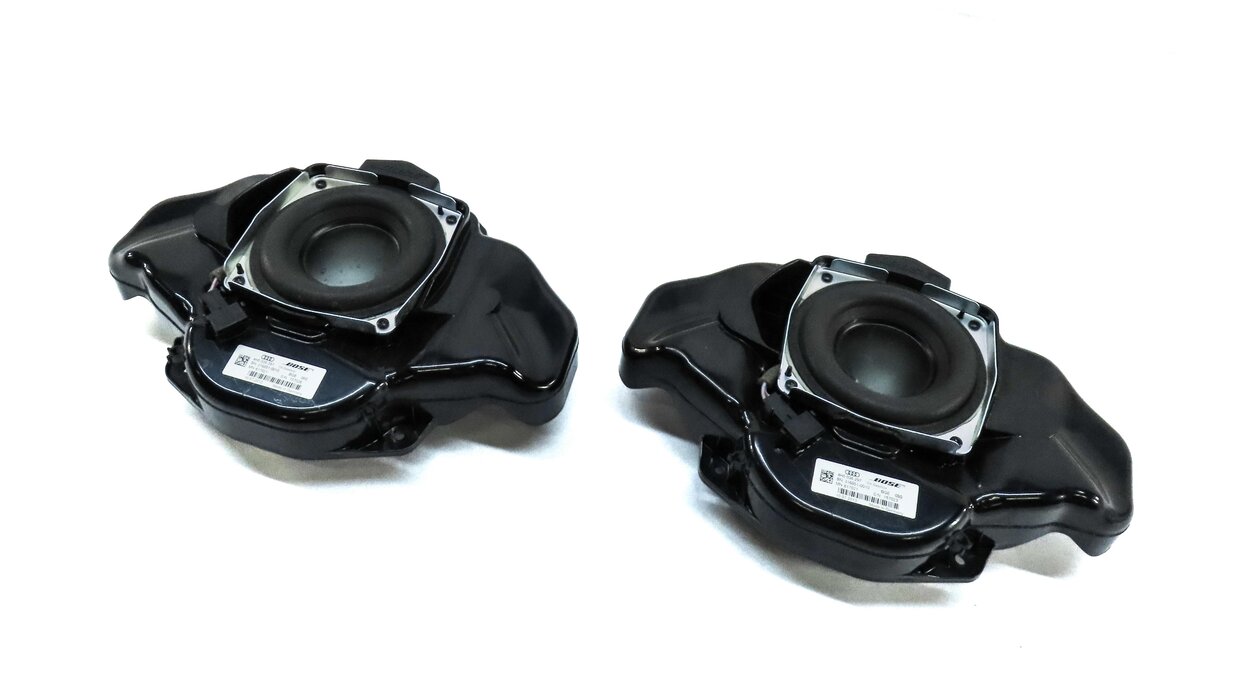 2014 AUDI A8 D4 4H FRONT LEFT & RIGHT BOSE DOOR SUB WOOFER SUBWOOFER SPEAKER SET