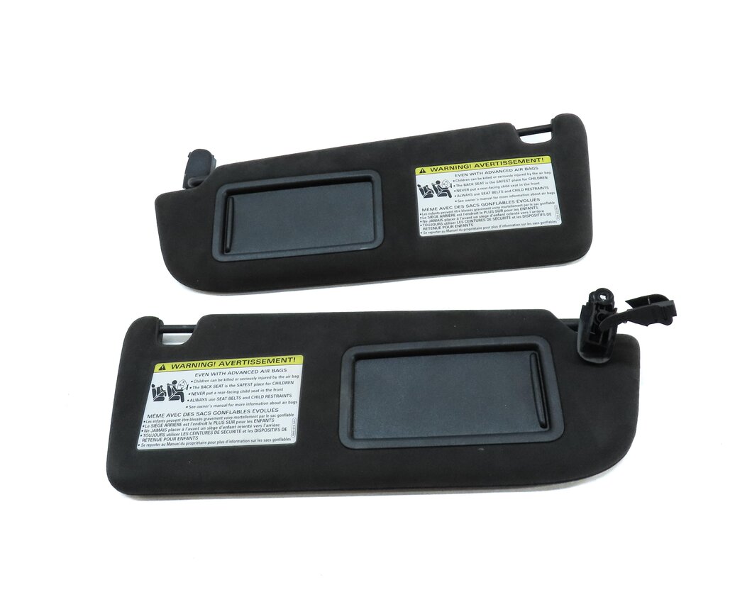 Thumbnail 2: 10-18 AUDI A8 S8 (D4 4H) FRONT LEFT & RIGHT SUNVISOR SUN VISOR SHADE SET (BLACK)