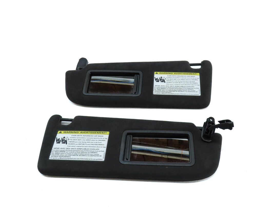 Thumbnail 4: 10-18 AUDI A8 S8 (D4 4H) FRONT LEFT & RIGHT SUNVISOR SUN VISOR SHADE SET (BLACK)