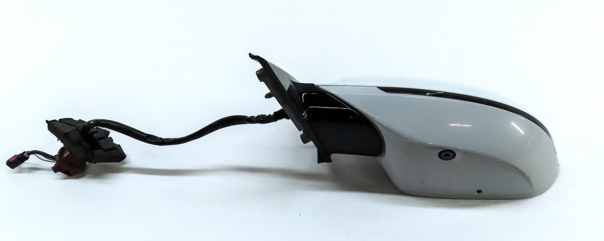 Thumbnail 6: 11-18 AUDI A8 S8 D4 4H LEFT DOOR MIRROR HEATED CAMERA PFOLD AUTODIM BLIND WHITE