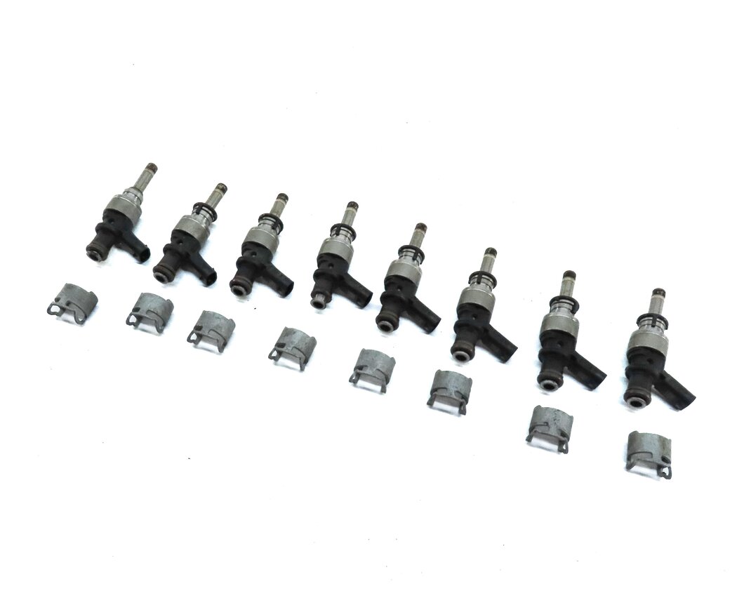 2013-2014 AUDI A8 S8 (D4 4H) 4.0L TURBO CEUA ENGINE FUEL INJECTOR SET 8