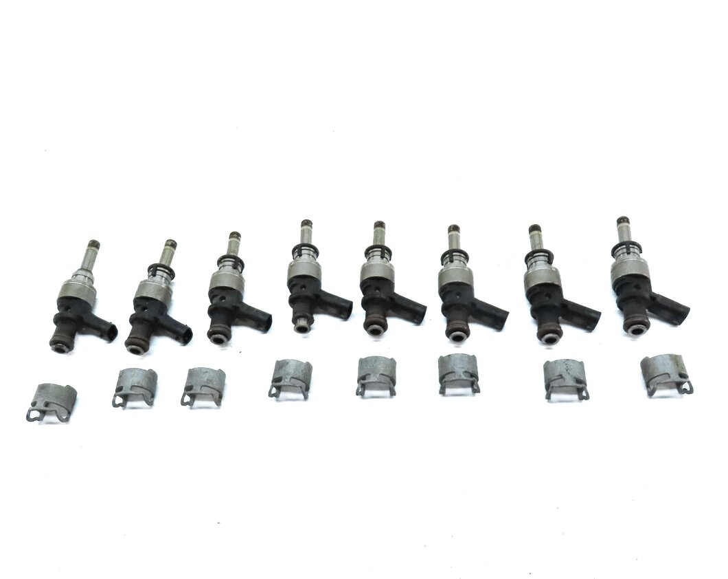 Thumbnail 2: 2013-2014 AUDI A8 S8 (D4 4H) 4.0L TURBO CEUA ENGINE FUEL INJECTOR SET 8