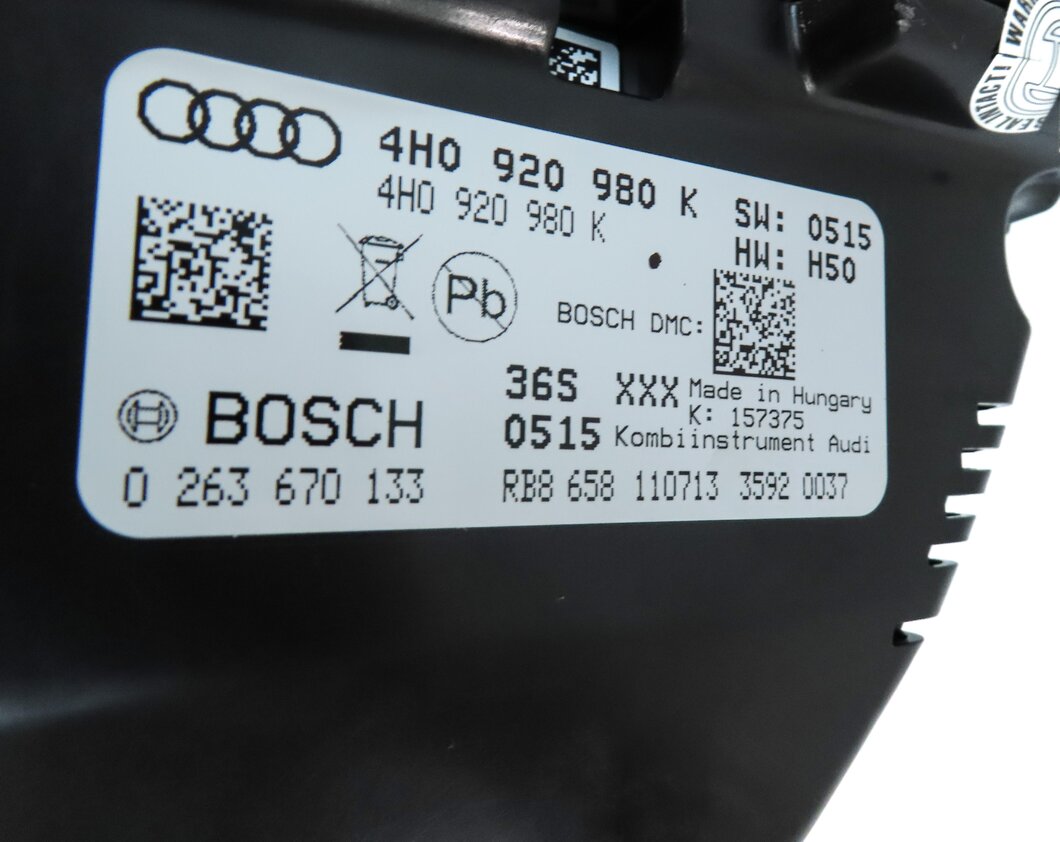 Thumbnail 19: 2014 AUDI A8 D4 4H SPEEDOMETER GATEWAY BODY ENGINE MODULE & KEY IMMOBILIZER SET