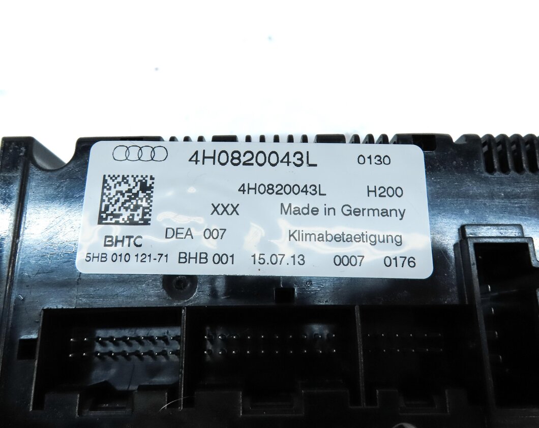 Thumbnail 6: 2011-2014 AUDI A8 S8 (D4 4H) FRONT HEATER A/C TEMPERATURE CONTROL (w/ SEAT VENT)