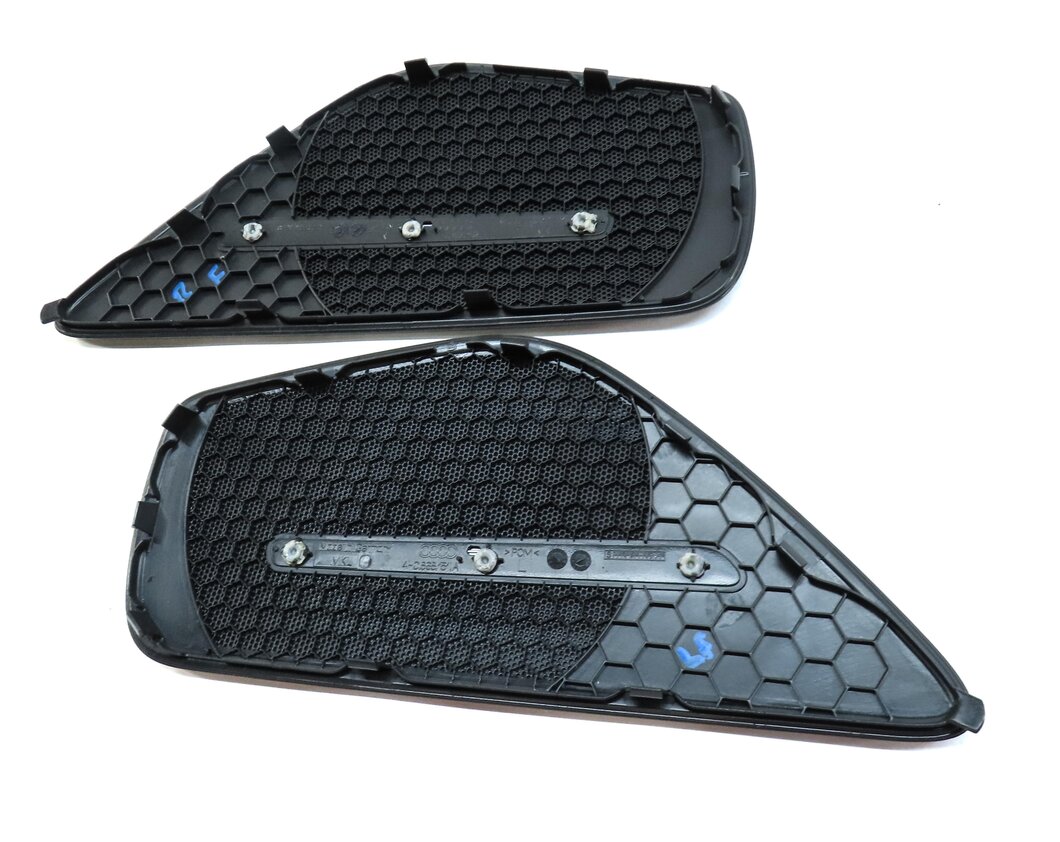 Thumbnail 4: 2014 AUDI A8 (D4 4H) FRONT REAR LEFT RIGHT BOSE SPEAKER COVER GRILLE SET 4