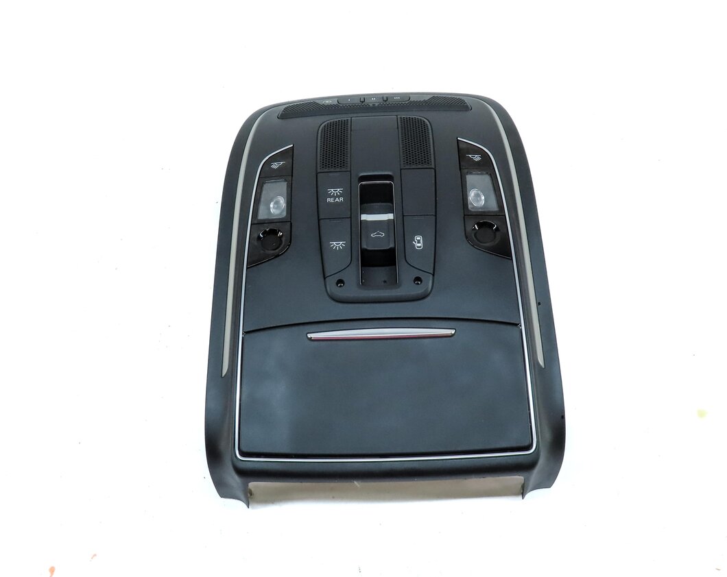 Thumbnail 2: 2014 AUDI A8 (D4 4H) FRONT CENTER ROOF PRIMARY DOME LIGHT ASSEMBLY (BLACK)