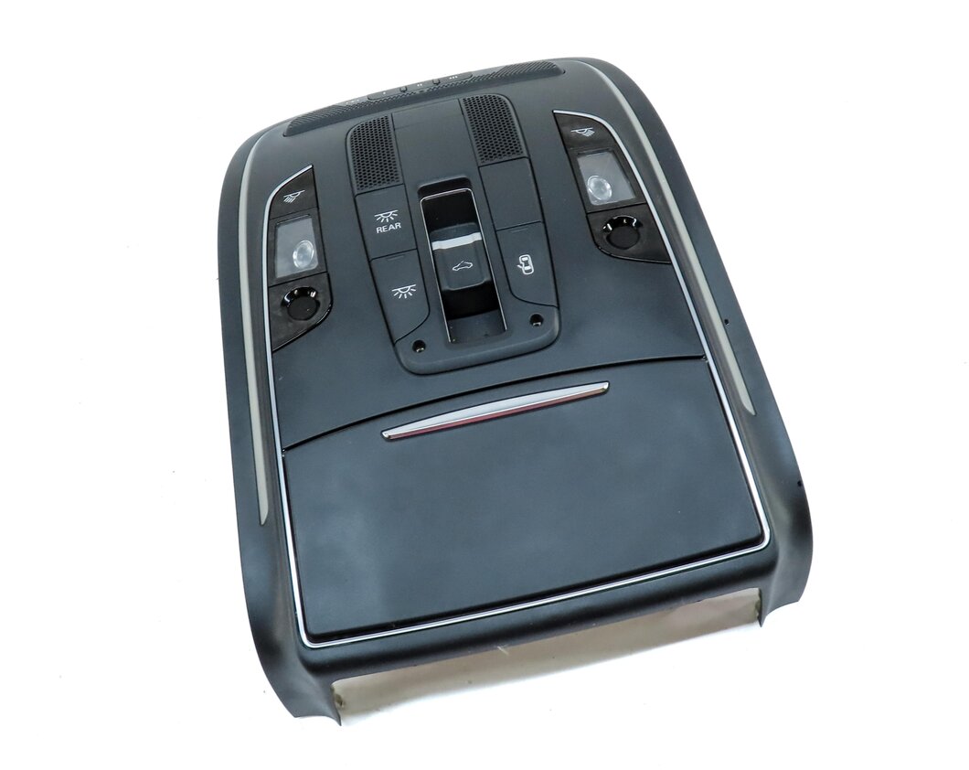 Thumbnail 3: 2014 AUDI A8 (D4 4H) FRONT CENTER ROOF PRIMARY DOME LIGHT ASSEMBLY (BLACK)