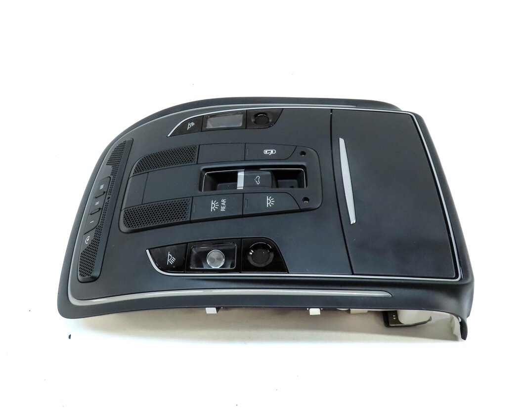 Thumbnail 4: 2014 AUDI A8 (D4 4H) FRONT CENTER ROOF PRIMARY DOME LIGHT ASSEMBLY (BLACK)