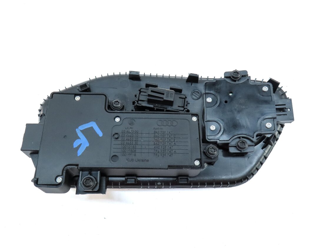 Thumbnail 5: 11-17 AUDI A8 S8 (D4 4H) FRONT LEFT DRIVER SEAT ADJUST SWITCH w/ MASSAGE (BLACK)