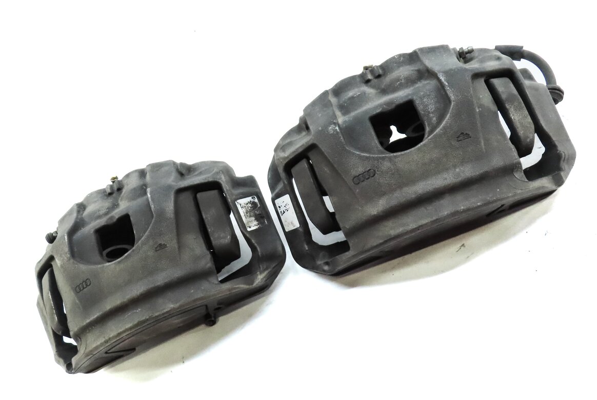 Thumbnail 3: 2011-2018 AUDI A8 (D4 4H) FRONT LEFT & RIGHT BRAKE CALIPER SET (14.96" ROTOR)