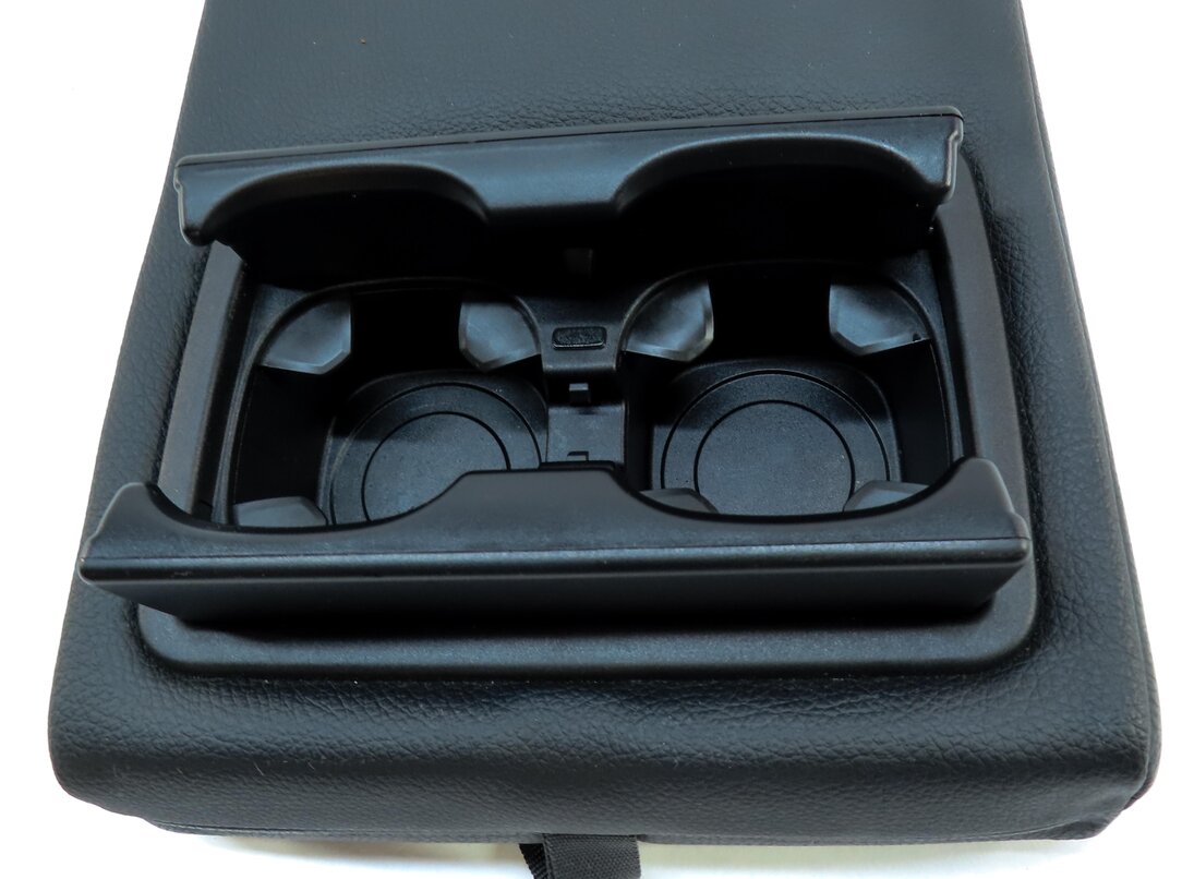 Thumbnail 8: 14-20 BMW 3 4 (F30 F32) REAR SEAT FOLD DOWN CUPHOLDER ARMREST (BLACK LEATHER)