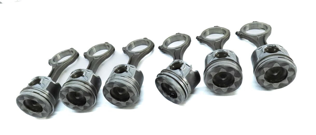 Thumbnail 2: 2014-2016 AUDI A6 A7 A8 Q5 Q7 VW TOUAREG B8 8R C7 3.0L DIESEL PISTON & ROD SET 6