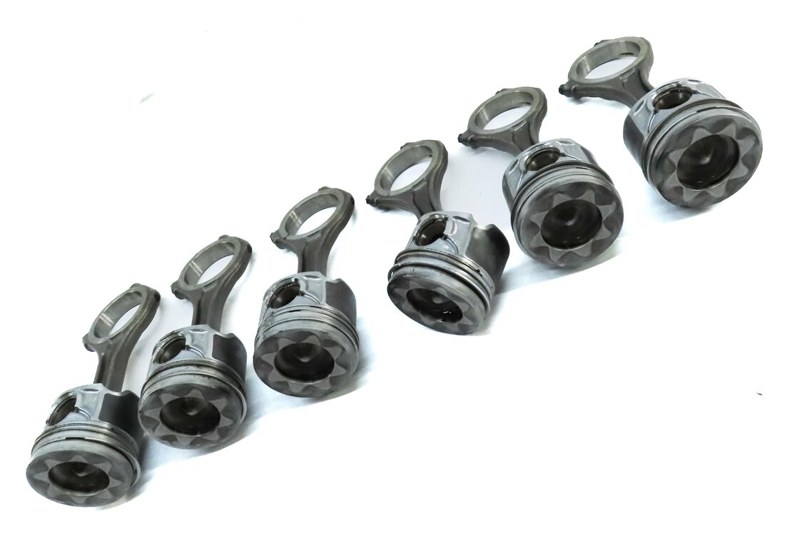 Thumbnail 3: 2014-2016 AUDI A6 A7 A8 Q5 Q7 VW TOUAREG B8 8R C7 3.0L DIESEL PISTON & ROD SET 6