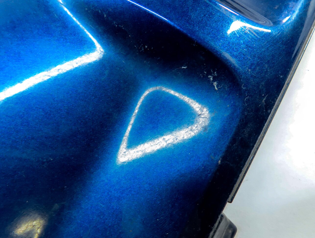Thumbnail 8: 2014 AUDI Q5 (B8 8R) REAR BUMPER TOW HITCH COVER TRIM PANEL (SCUBA BLUE)