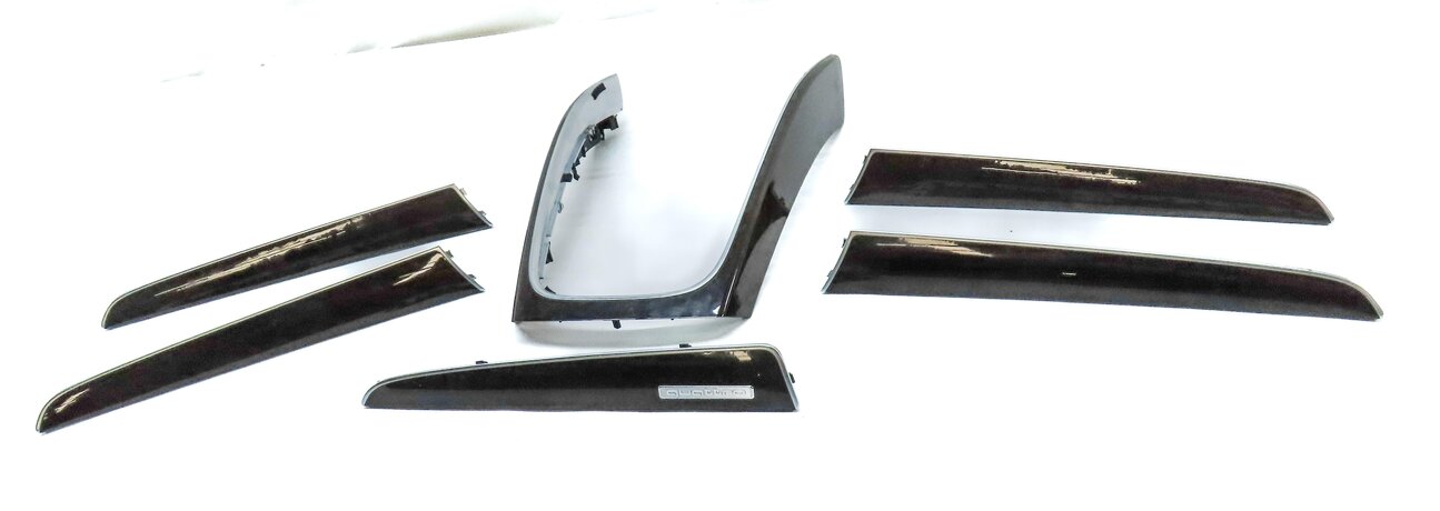 Thumbnail 2: 2014 AUDI Q5 B8 8R FRONT REAR LEFT RIGHT DOOR DASH CONSOLE BURR WALNUT TRIM SET6
