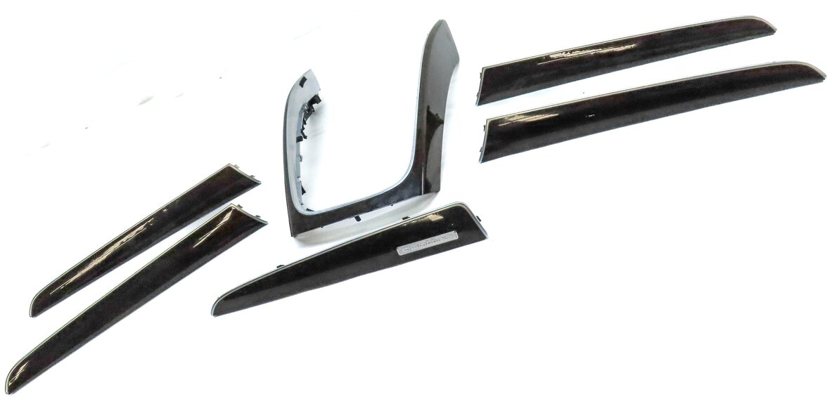 Thumbnail 3: 2014 AUDI Q5 B8 8R FRONT REAR LEFT RIGHT DOOR DASH CONSOLE BURR WALNUT TRIM SET6