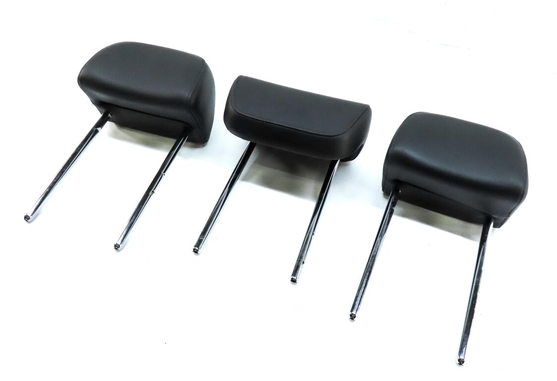 11-17 AUDI Q5 SQ5 (B8 8R) REAR LEFT RIGHT & CENTER HEADREST SET 3 (SOUL BLACK)