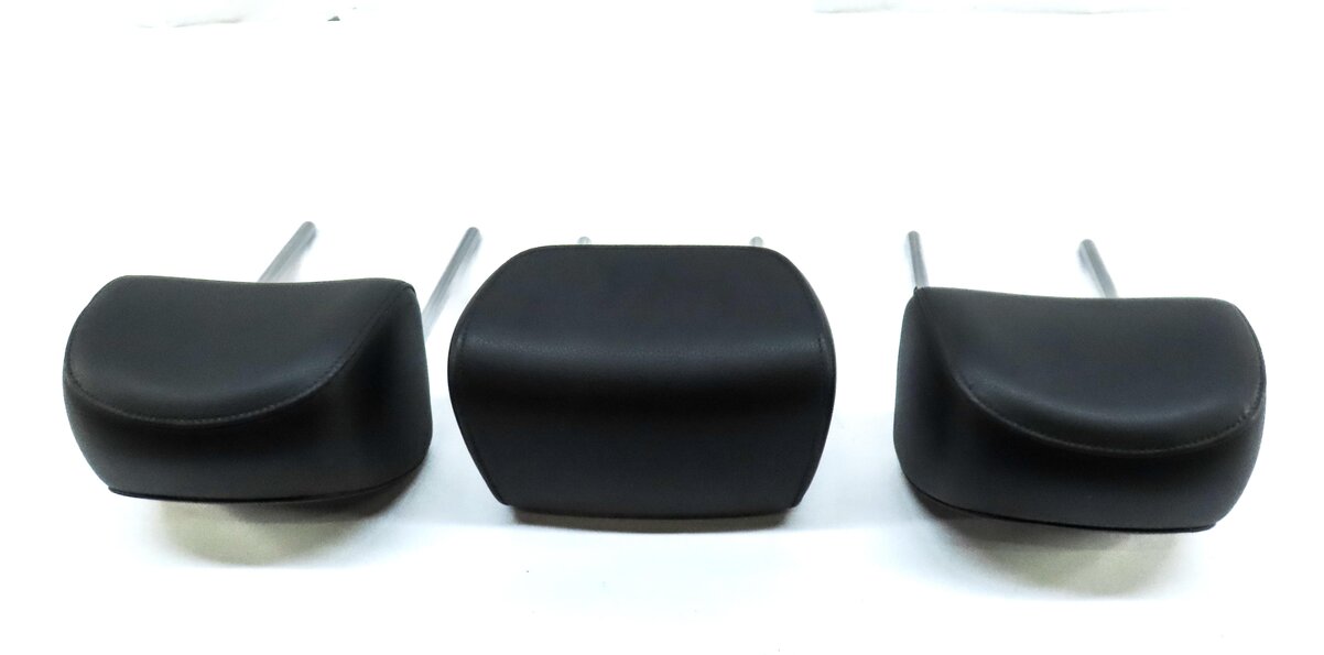 Thumbnail 4: 11-17 AUDI Q5 SQ5 (B8 8R) REAR LEFT RIGHT & CENTER HEADREST SET 3 (SOUL BLACK)
