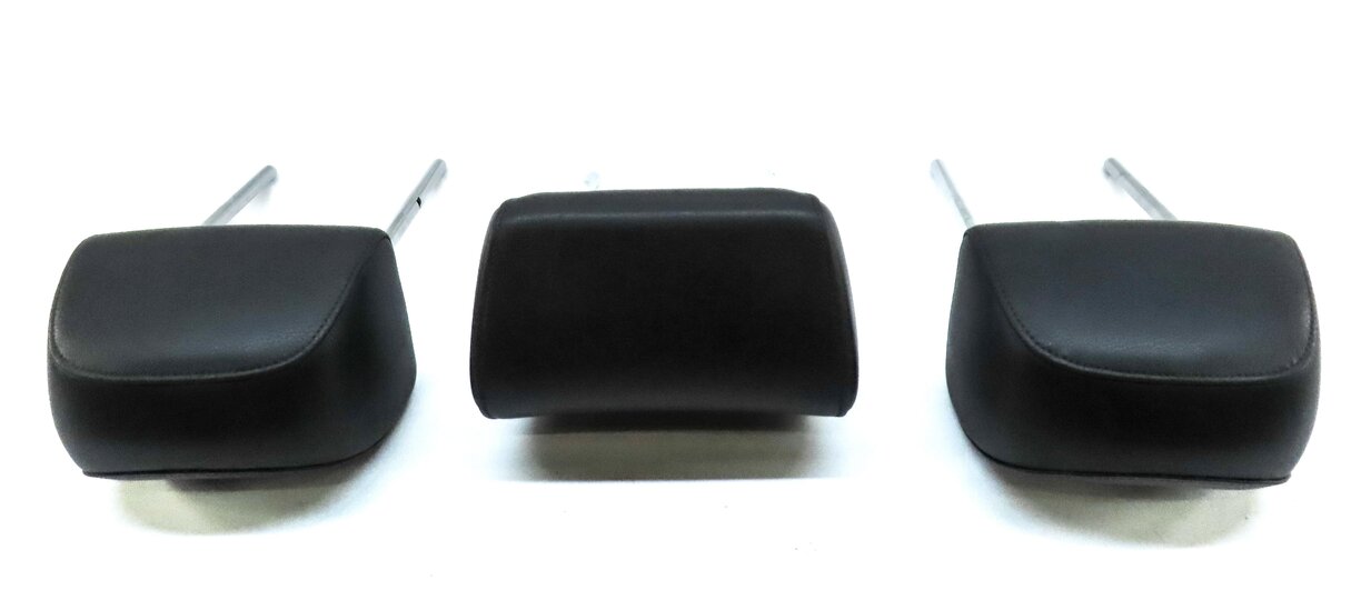 Thumbnail 5: 11-17 AUDI Q5 SQ5 (B8 8R) REAR LEFT RIGHT & CENTER HEADREST SET 3 (SOUL BLACK)
