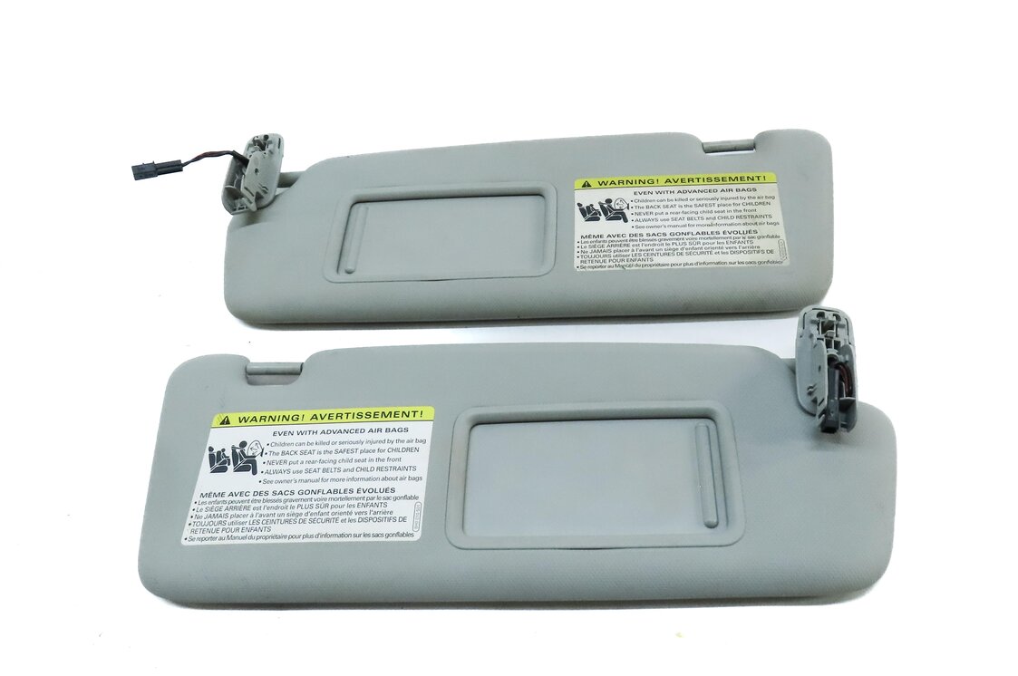 Thumbnail 2: 2013-2016 AUDI Q5 SQ5 (B8 8R) FRONT LEFT & RIGHT SUNVISOR SUN SHADE SET (GREY)