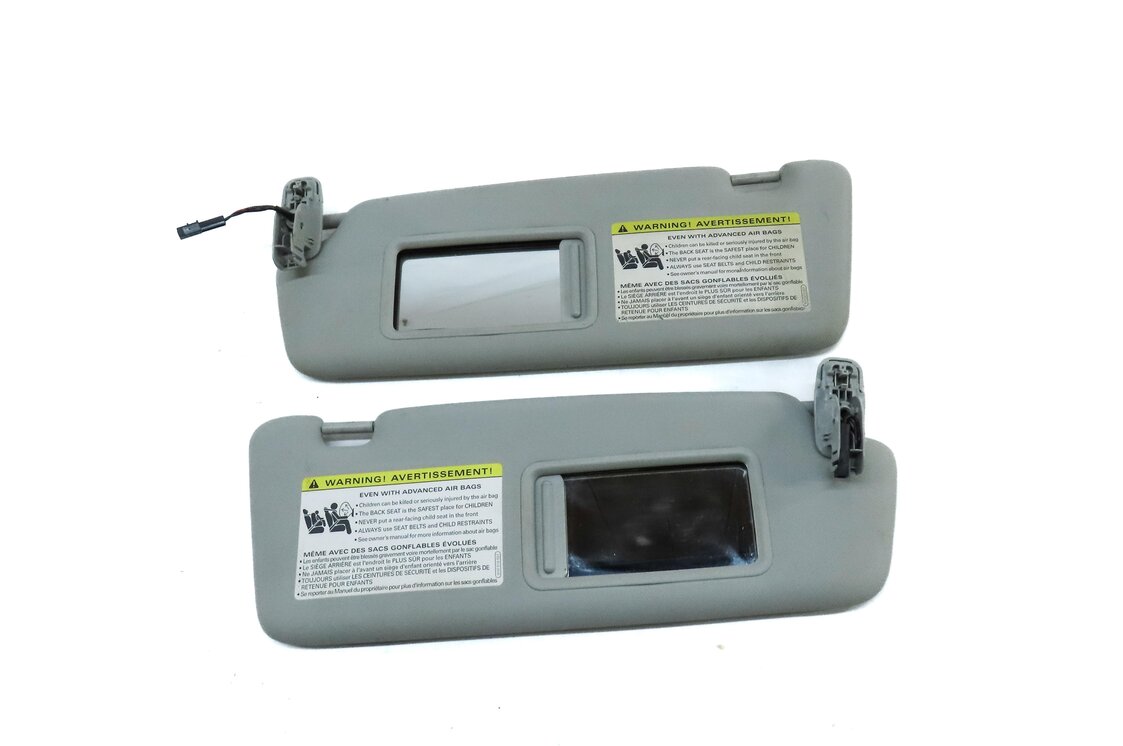 Thumbnail 4: 2013-2016 AUDI Q5 SQ5 (B8 8R) FRONT LEFT & RIGHT SUNVISOR SUN SHADE SET (GREY)
