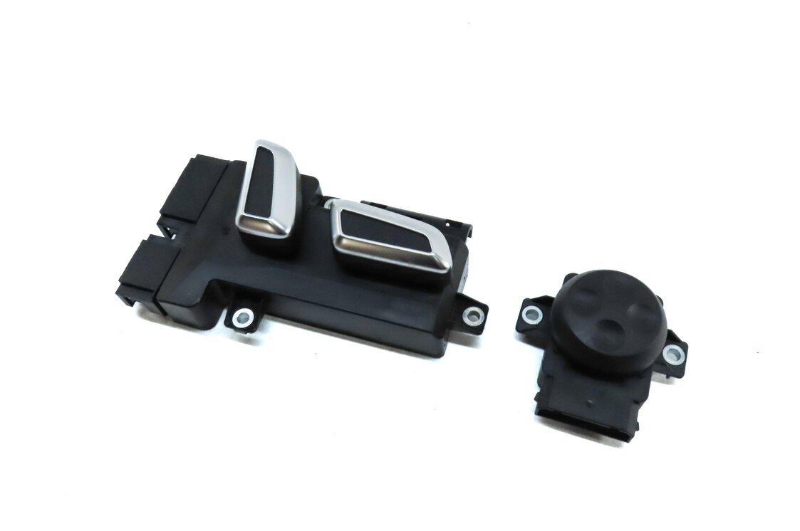 2014 AUDI Q5 (B8 8R) FRONT RIGHT PASSENGER SEAT ADJUST SWITCH w/ LUMBAR (BLACK)