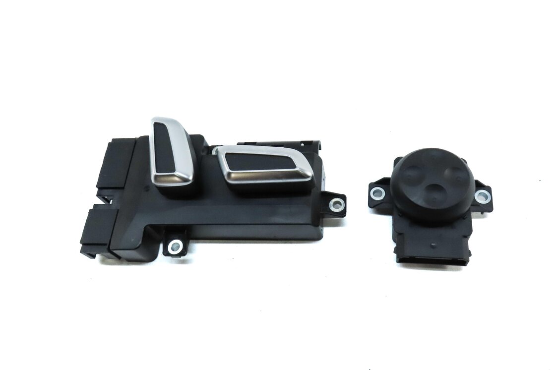 Thumbnail 2: 2014 AUDI Q5 (B8 8R) FRONT RIGHT PASSENGER SEAT ADJUST SWITCH w/ LUMBAR (BLACK)