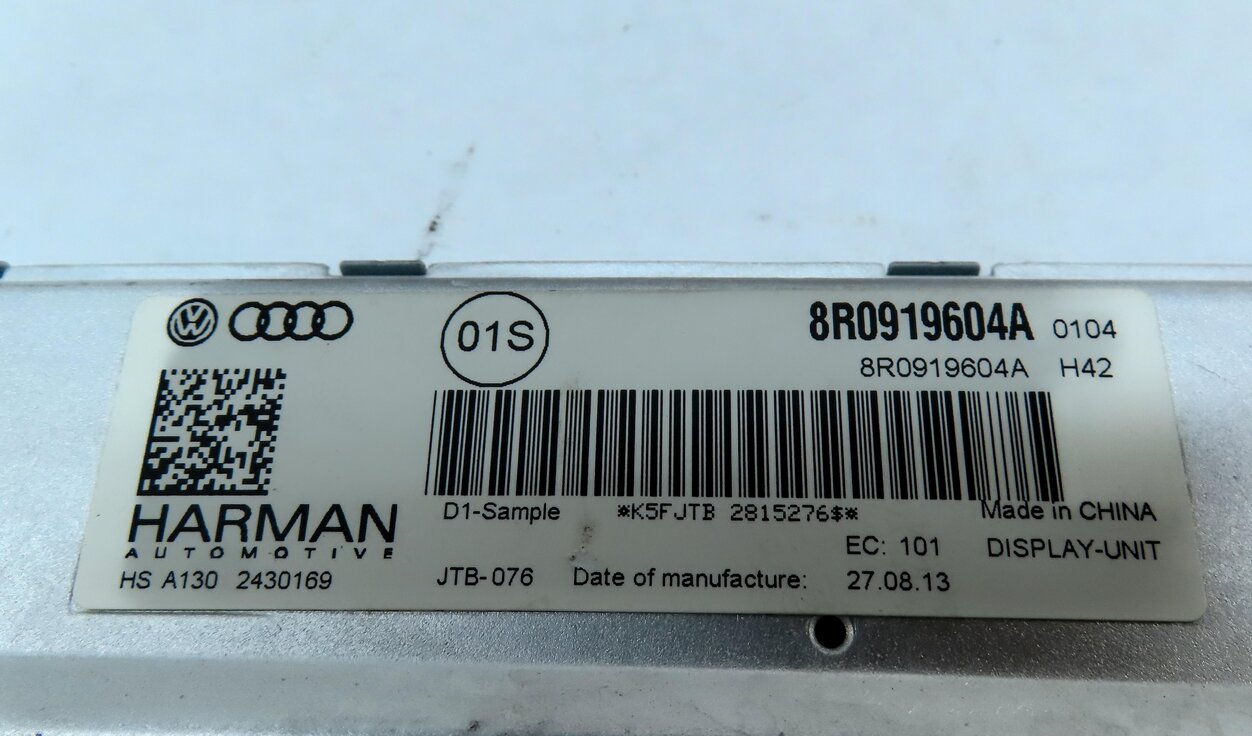 Thumbnail 8: 2013-2017 AUDI A5 S5 Q5 Q7 (4L B8 8T 8R) GPS NAVIGATION MEDIA DISPLAY SCREEN 7"