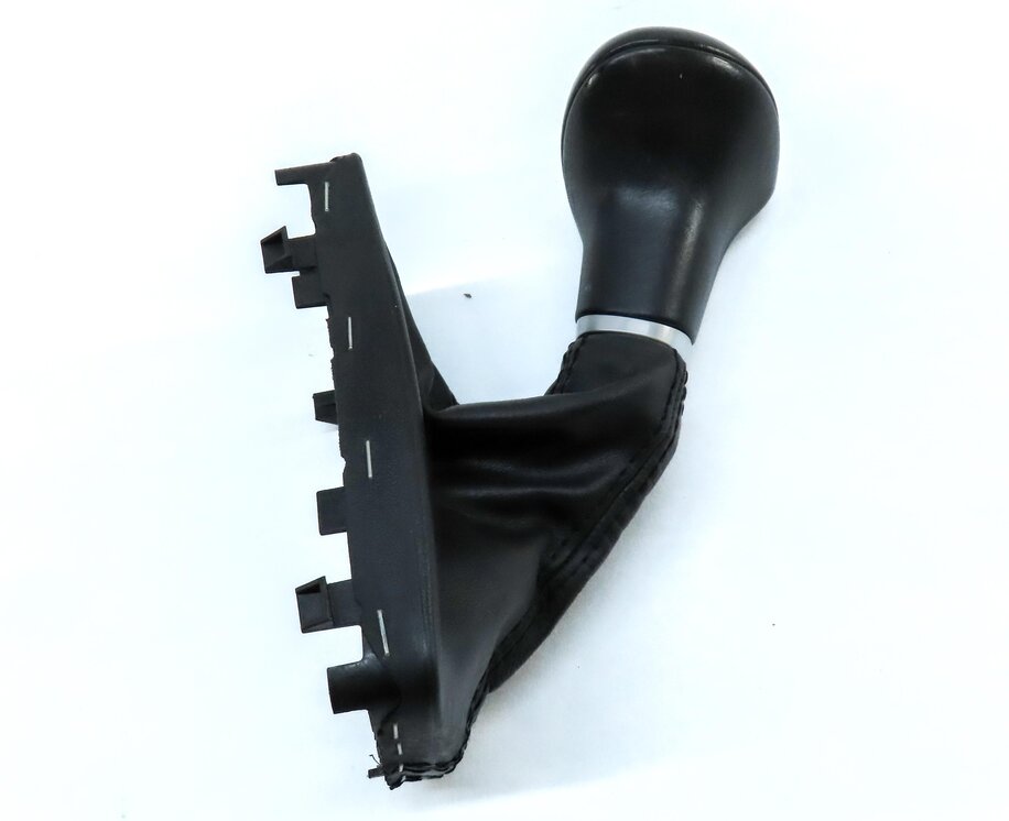 Thumbnail 5: 2014 AUDI Q5 (B8 8R) SHIFTER KNOB w/ SHIFT BOOT (BLACK & SILVER) 8K1713139B