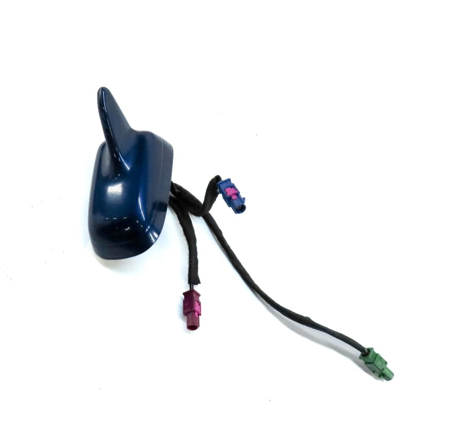 08-17 AUDI A3 Q5 SQ5 R8 B8 8R 8V AM/FM RADIO ROOF SHARK FIN ANTENNA (BLUE)