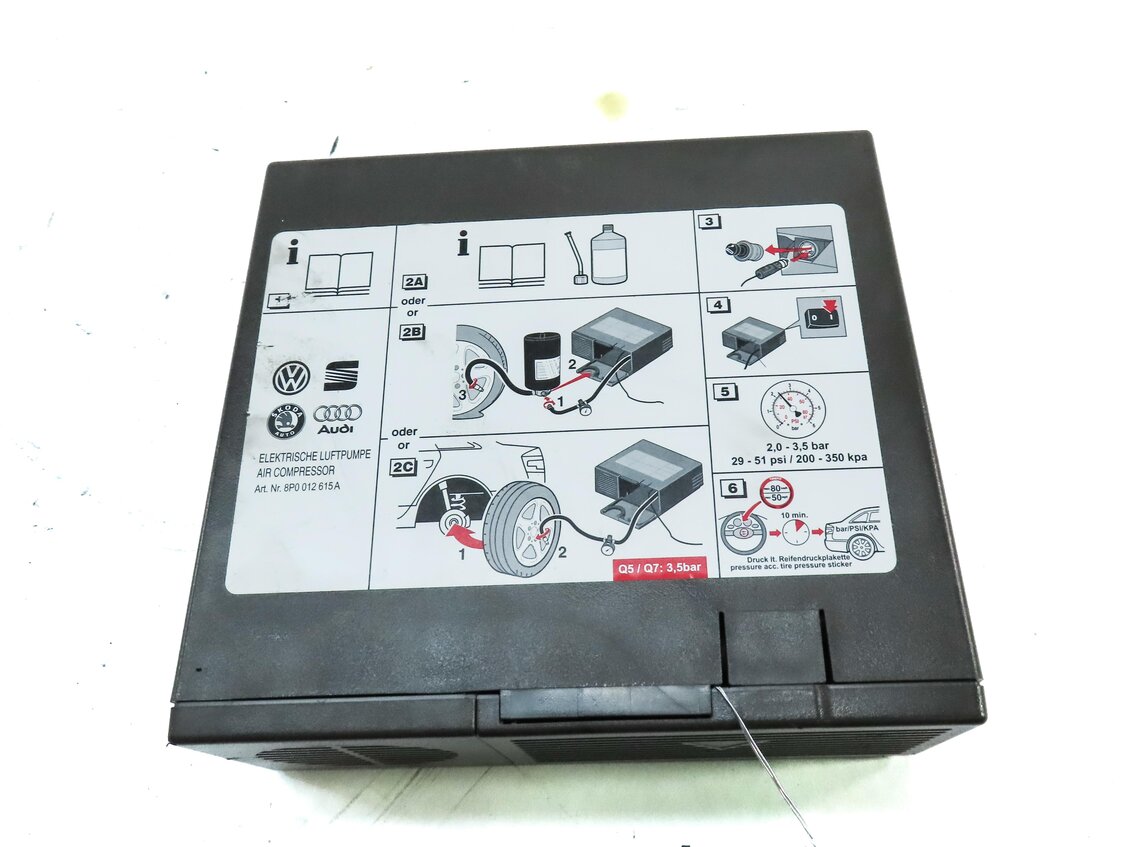 Thumbnail 3: 2014 AUDI Q5 (B8 8R) EMERGENCY ROADSIDE WHEEL TIRE INFLATOR AIR COMPRESSOR