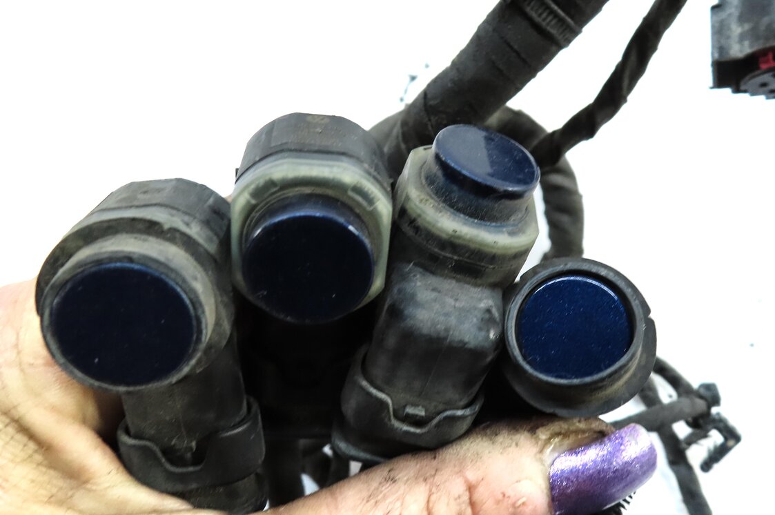 Thumbnail 5: 2014 AUDI Q5 (B8 8R) REAR PARK ASSIST PDC SENSOR SET4 (SCUBA BLUE) w/ HARNESS