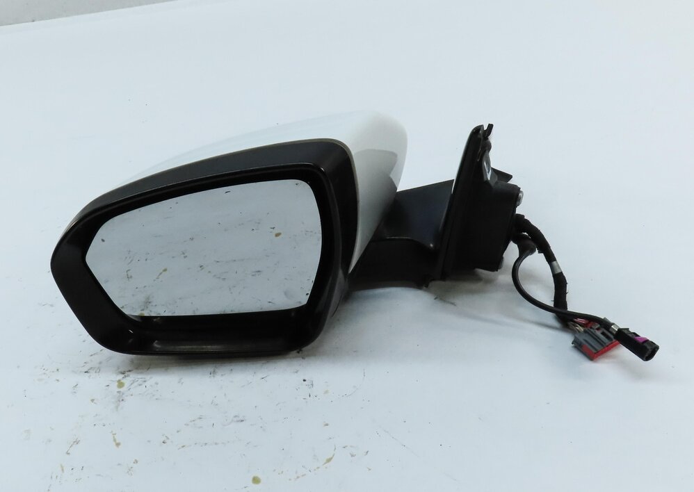 Thumbnail 4: 12-13 RANGE ROVER EVOQUE LEFT DOOR MIRROR P-FOLD HEATED MEMORY CAMERA (WHITE)