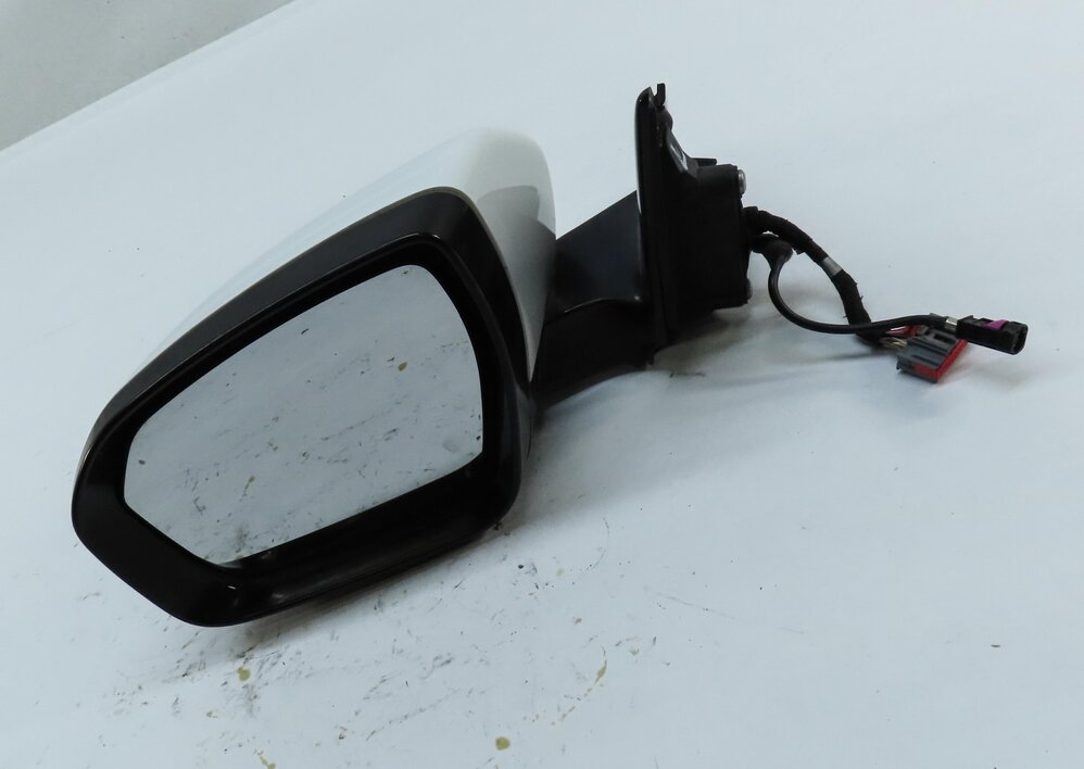 Thumbnail 5: 12-13 RANGE ROVER EVOQUE LEFT DOOR MIRROR P-FOLD HEATED MEMORY CAMERA (WHITE)