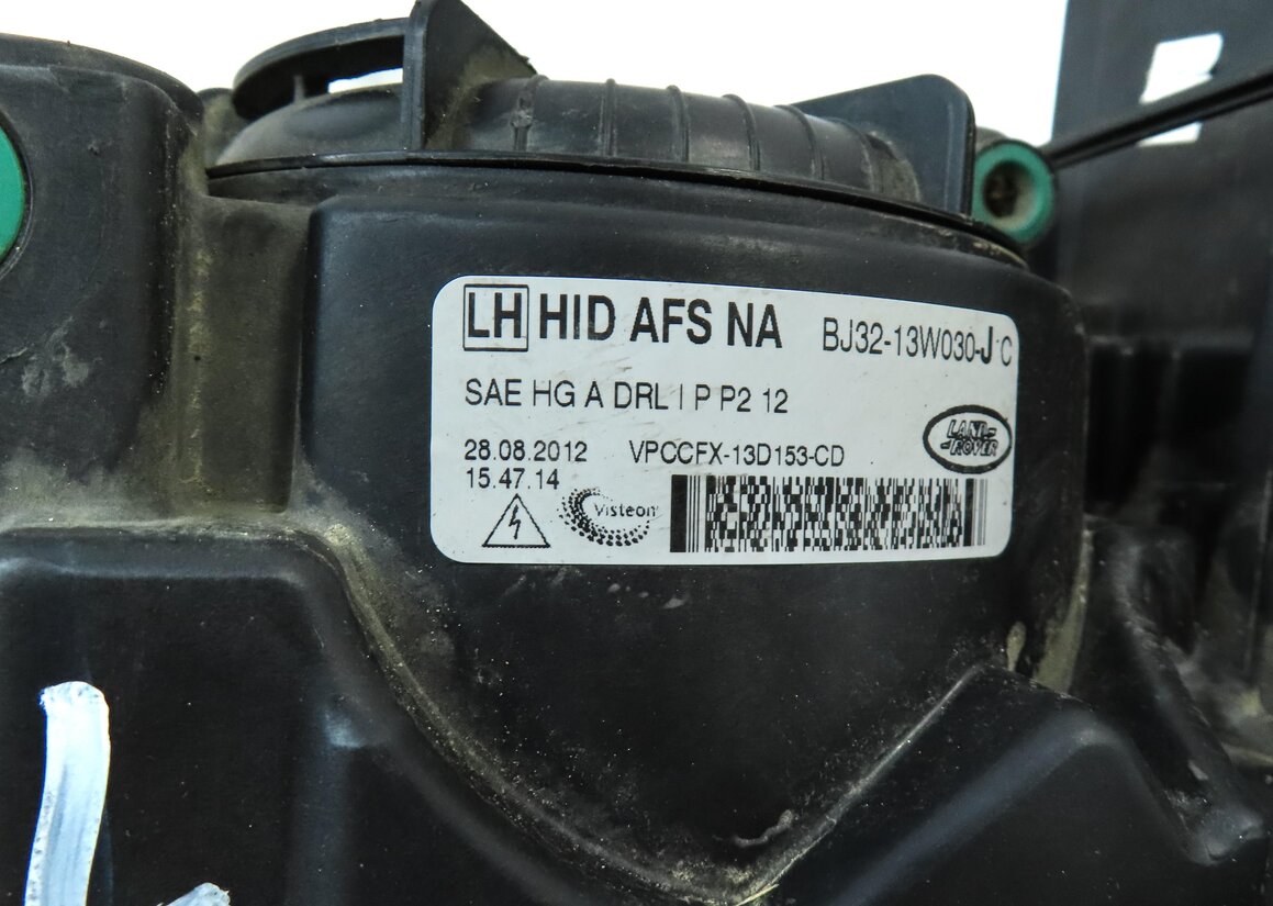 Thumbnail 9: 2012-2015 RANGE ROVER EVOQUE (L538) LEFT - XENON HID ADAPTIVE HEADLIGHT LAMP