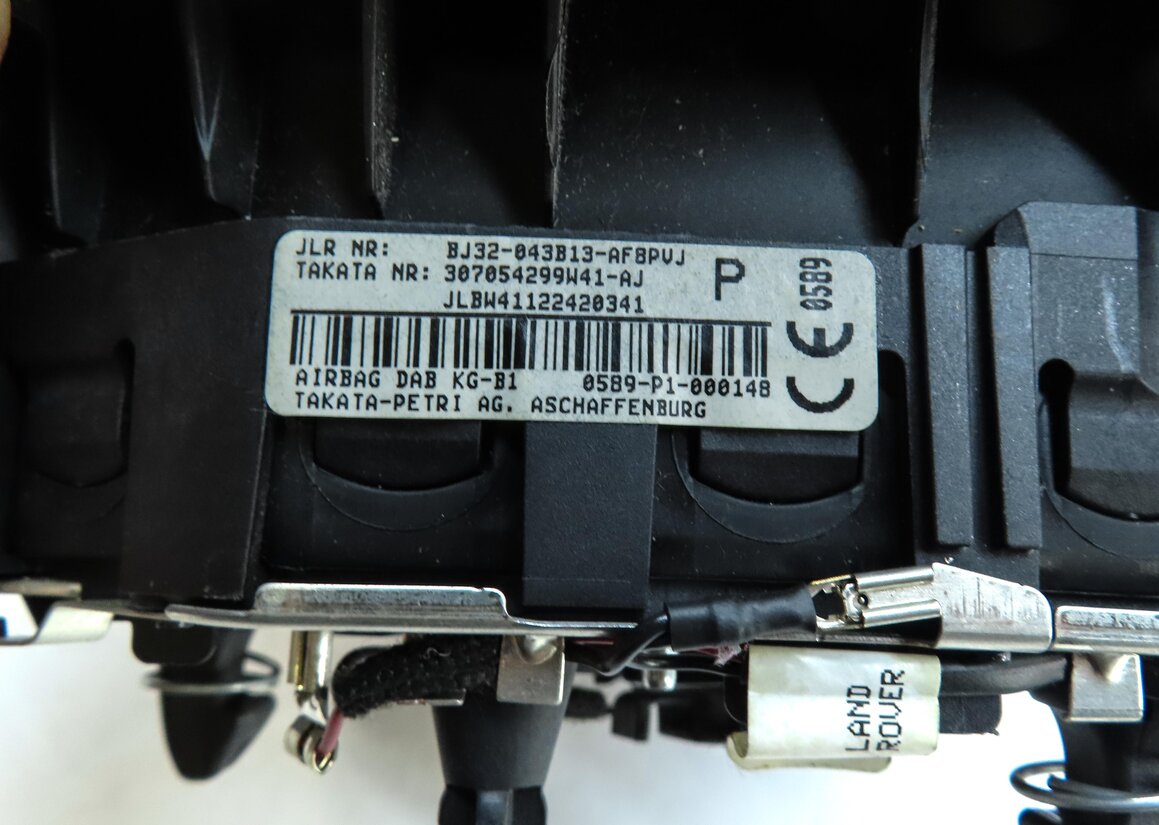 Thumbnail 6: 2012-2013 RANGE ROVER EVOQUE (L538) LEFT DRIVER STEERING WHEEL AIRBAG AIR BAG