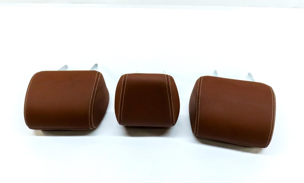 Thumbnail 5: 12-14 RANGE ROVER EVOQUE (L538) REAR LEFT RIGHT CENTER SEAT HEADREST SET 3 (TAN)