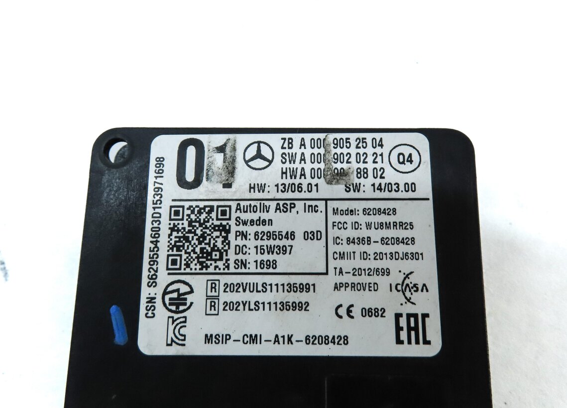 Thumbnail 4: 2014-2020 MERCEDES CLA250 CLA45 GLS CLS (C117 W166 W253) BLIND SPOT RADAR MODULE