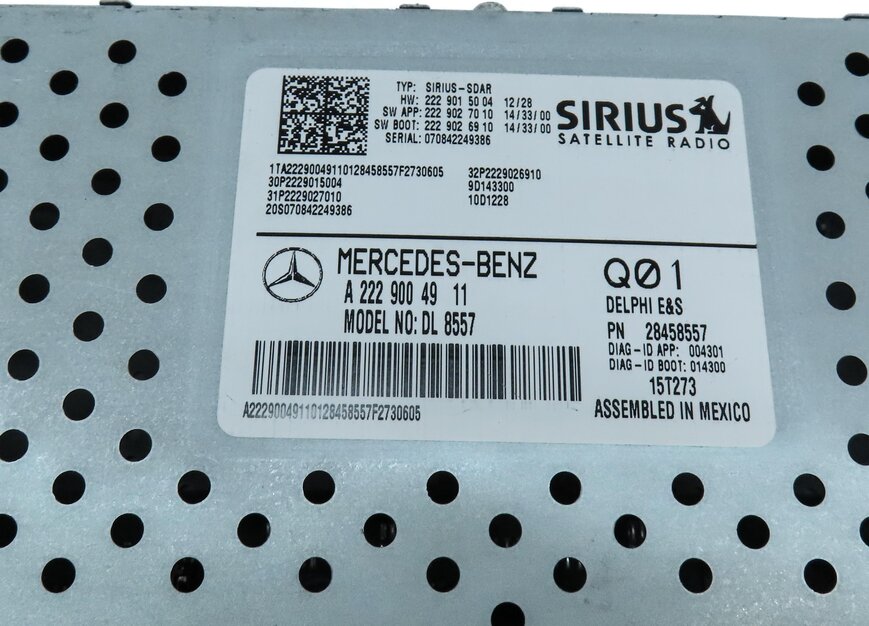 Thumbnail 6: 2016 MERCEDES CLA CLASS (C117) SIRIUS SATELLITE RADIO RECEIVER MODULE 2229004911