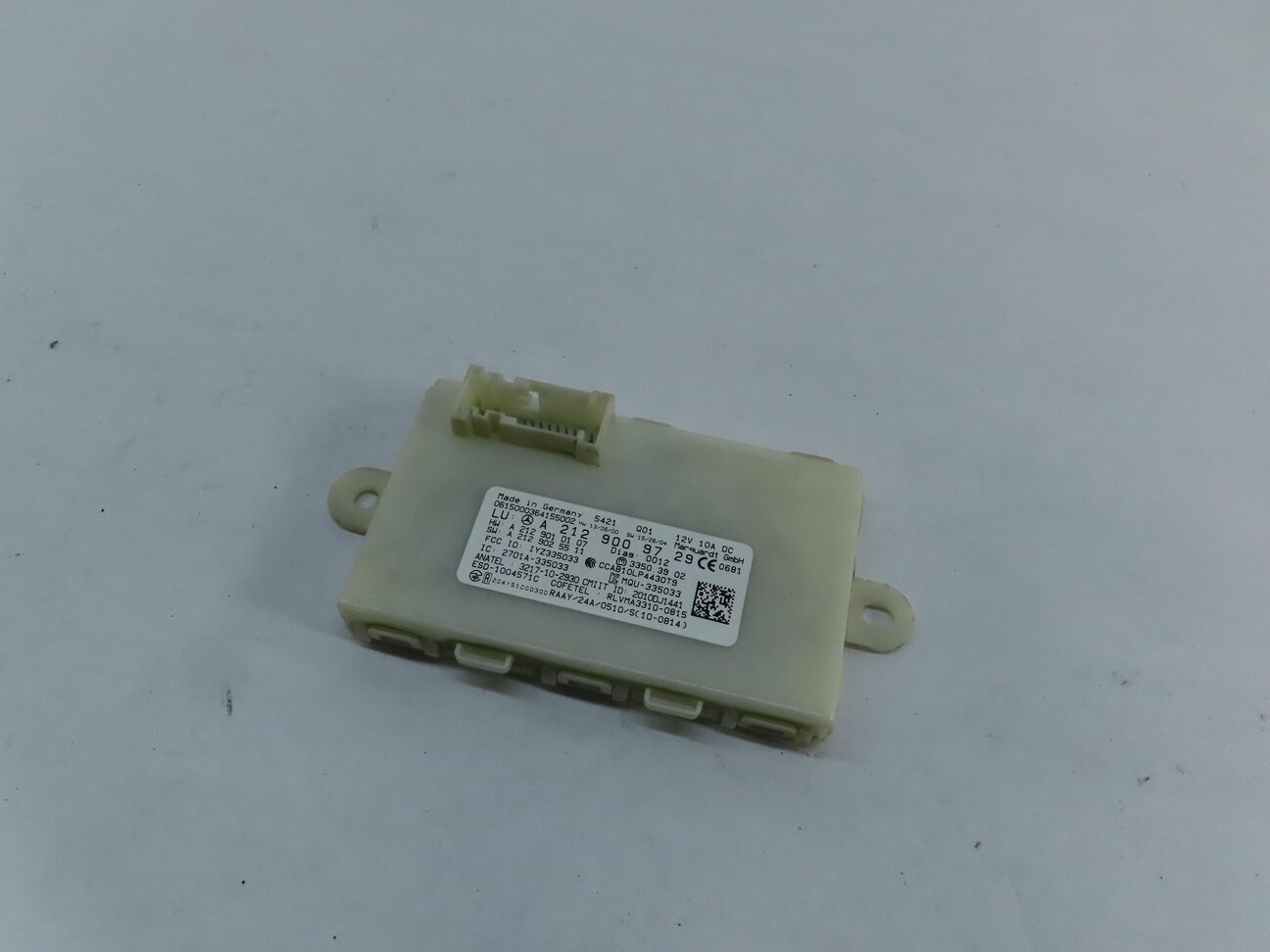 2016 MERCEDES CLA CLASS (C117) KEYLESS GO ENTRY CONTROL MODULE 2129009729