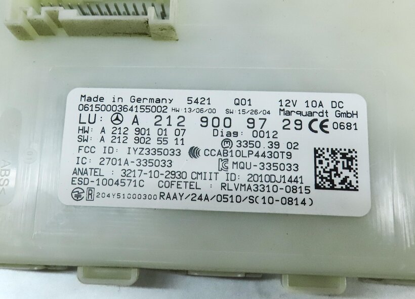 Thumbnail 5: 2016 MERCEDES CLA CLASS (C117) KEYLESS GO ENTRY CONTROL MODULE 2129009729