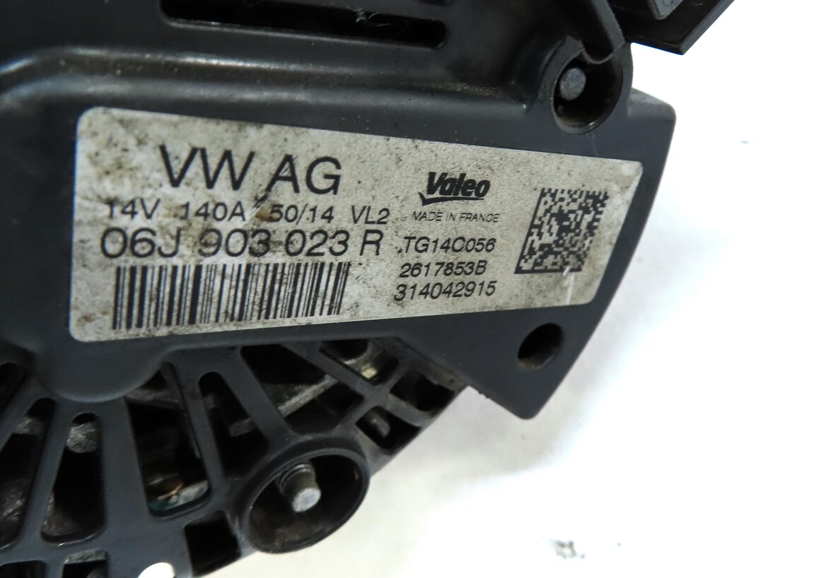 Thumbnail 7: 2015-2018 AUDI Q3 (8U) 2.0L ENGINE 140 AMP ALTERNATOR POWER GENERATOR (VALEO)