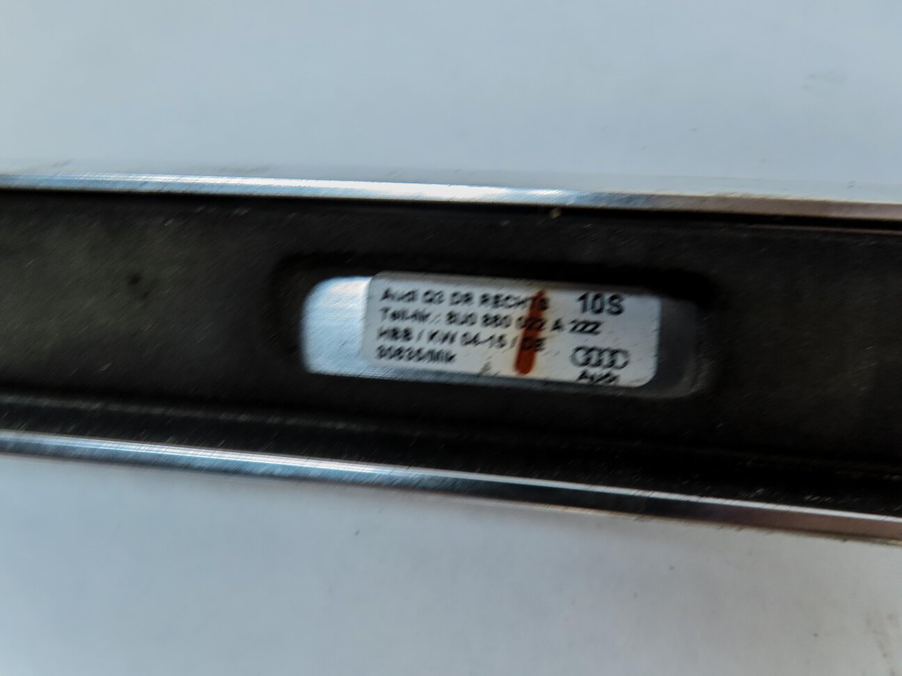 Thumbnail 9: 2015 AUDI Q3 (8U) CARGO LUGGAGE ROOF RACK RAIL (FRONT-TO-BACK) SET 2 (SILVER)