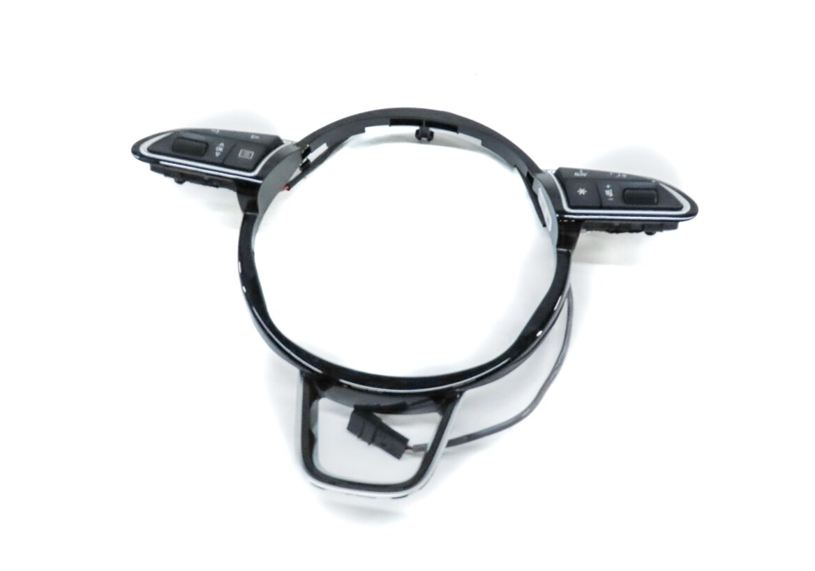 Thumbnail 2: 2015 AUDI Q3 (8U) STEERING WHEEL TRIM w/ MULTIFUNCTIONAL RADIO SWITCH BUTTONS