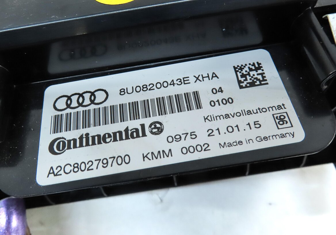Thumbnail 6: 2015-2016 AUDI Q3 (8U) FRONT HEATER A/C TEMPERATURE CLIMATE CONTROL PANEL