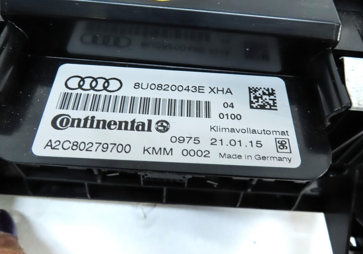 Thumbnail 7: 2015-2016 AUDI Q3 (8U) FRONT HEATER A/C TEMPERATURE CLIMATE CONTROL PANEL